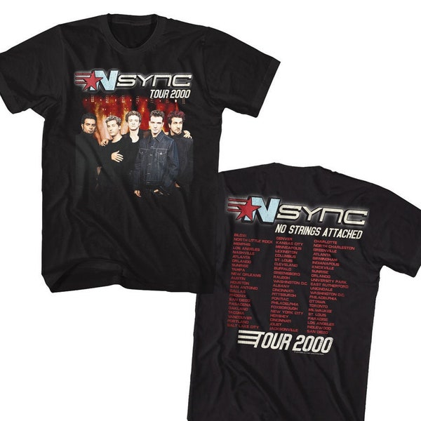 NSYNC No Strings Attached Tour Boy Band Shirt