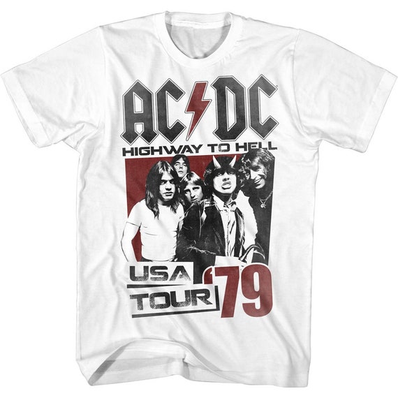 Buy ACDC Highway to Hell Tour Rock and Roll Music Shirt Online in