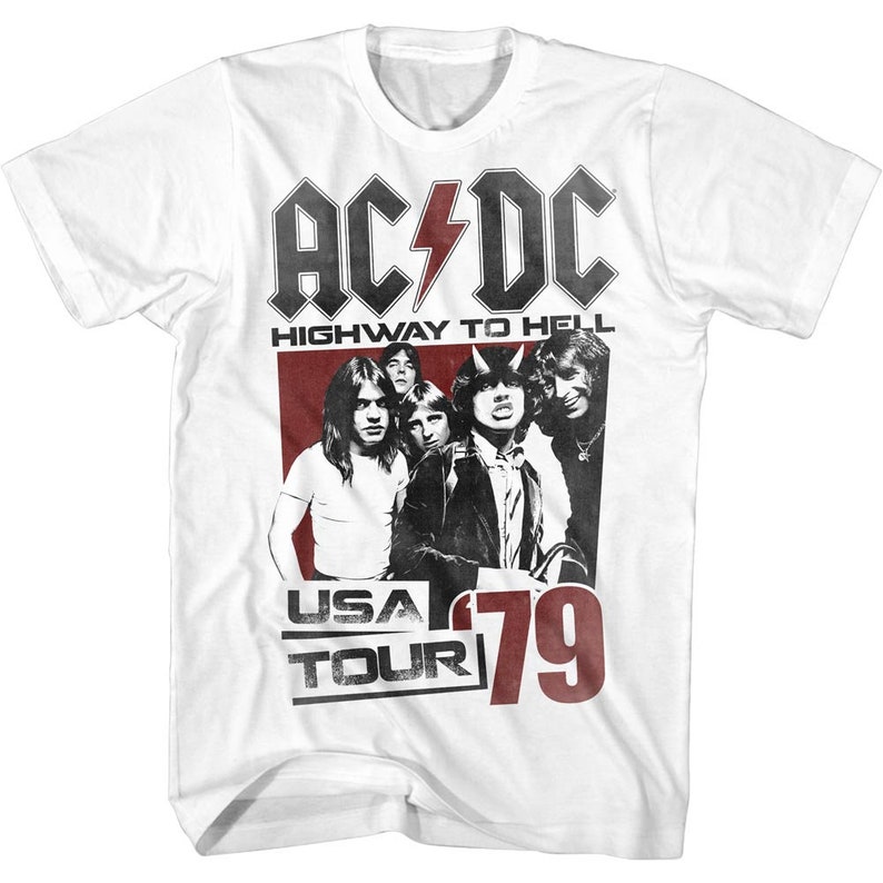 ACDC Highway To Hell Tour Rock and Roll Music Shirt