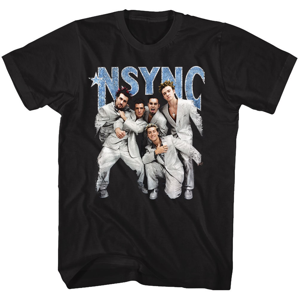 Discover NSYNC Silber Anzug Junge Band Shirt