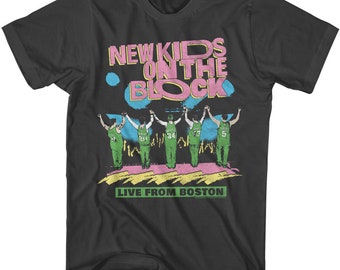 New Kids on the Block Live From Boston Boy Band Pop Music Shirt