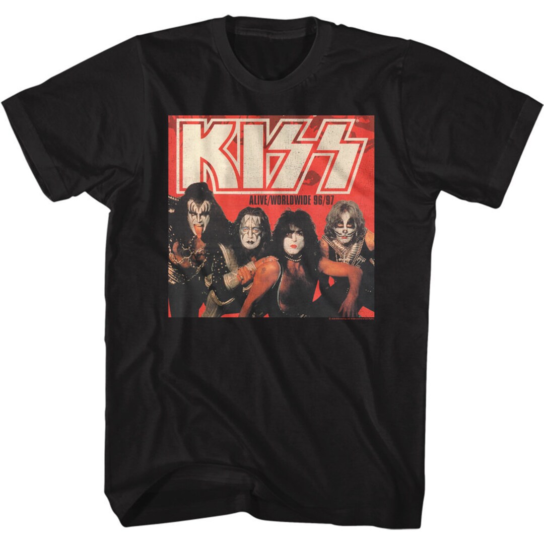 KISS Alive Worldwide Tour Rock and Roll Music Shirt - Etsy 日本