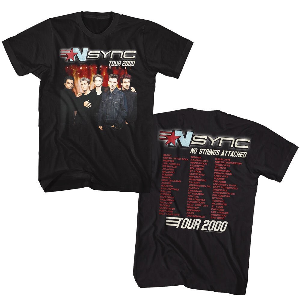 NSYNC No Strings Attached Tour Boy Band Shirt - Etsy