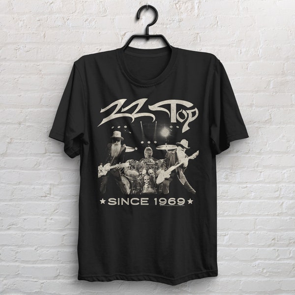 ZZ Top depuis 1969 Chemise de musique rock and roll