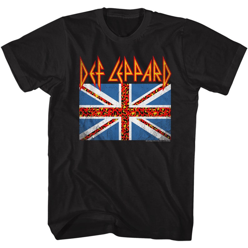 Def Leppard Flag Rock and Roll Music Shirt