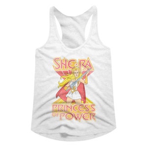 She Ra Princess of Power He Man and the Masters of the Universe TV Racerback