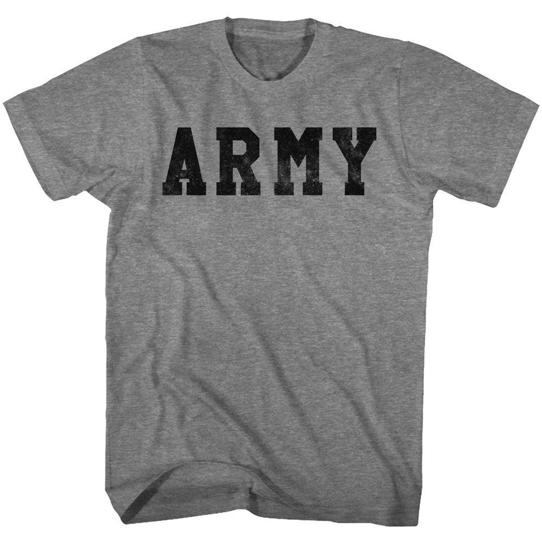 United States Army Graphite Heather Shirt - Etsy