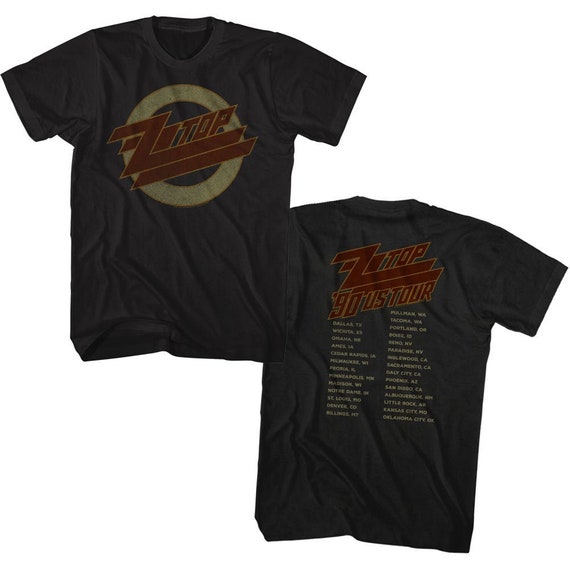 ZZ Top 1990 US Tour Rock and Roll Shirt - Etsy