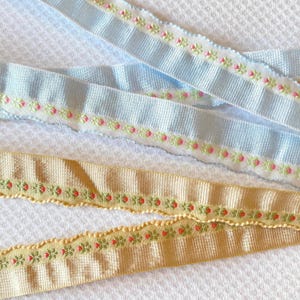 Delicate Floral Ruffled Ribbon France Delicate Flower Ribbon