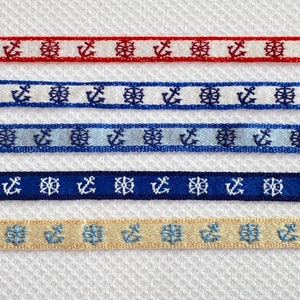 5 yds Nautical Cotton Trim Skipper's Wheel Trim