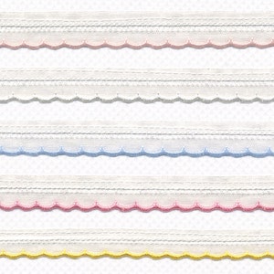 5 yds Scalloped Trim Narrow Scalloped Trim Embroidery Cotton Scalloped Edging Scalloped Edging Trim Embroidered Edging Trim Decoration Trim