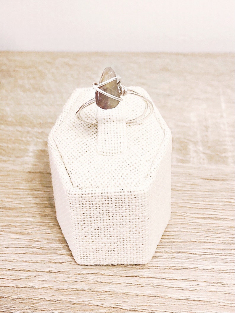 Amethyst and sterling silver ring