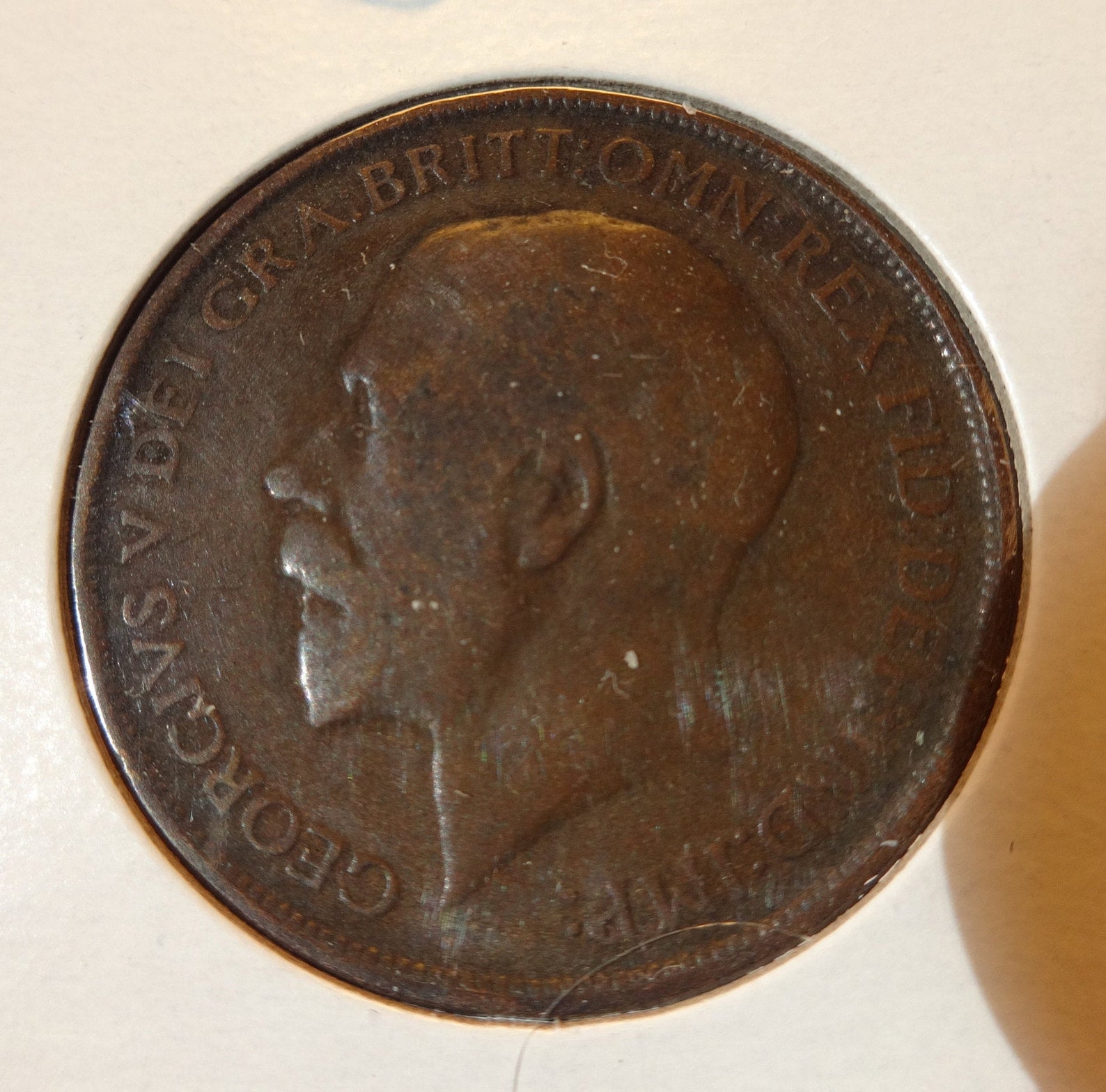 UK 1 Penny 1912 King V Etsy