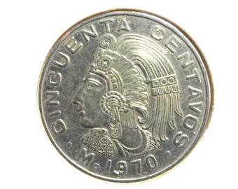 ケ*ス様 メキシコ 1885年 50センターポ銀貨 ケ*ス様 メキシコ 1885年