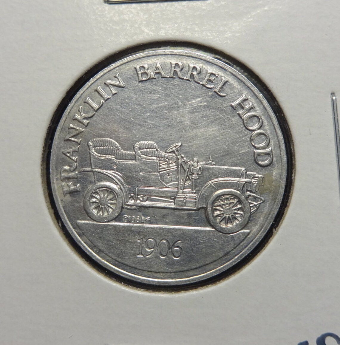 Sunoco Antique Car coin Series 1 1906 Franklin Barrel Hood | Etsy