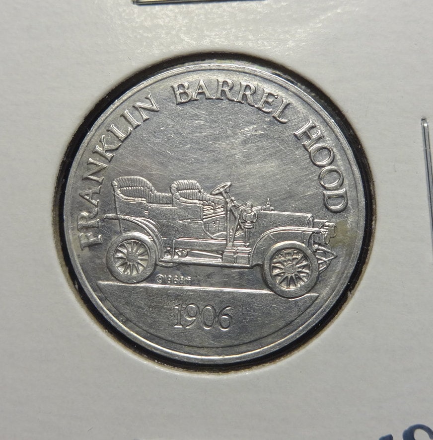 Sunoco Antique Car coin Series 1 1906 Franklin Barrel Hood | Etsy