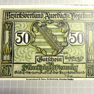 Deutschland 1921 50 Pfennig Notgeld