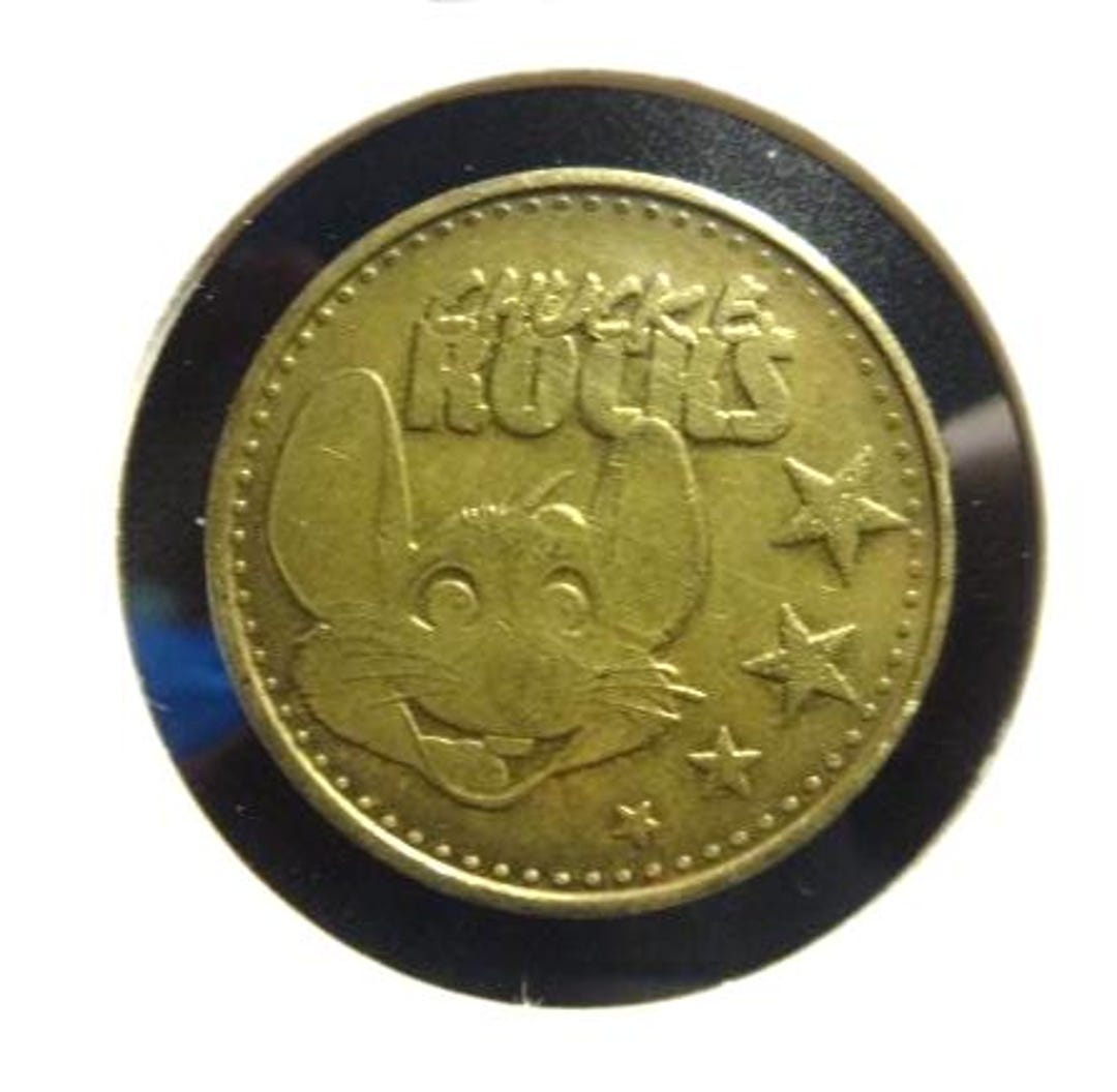 Chuck E Rocks Token 2013 Chuck E. Cheese - Etsy