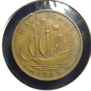 Regno Unito 1945 1/2 Penny * Re Giorgio VI *