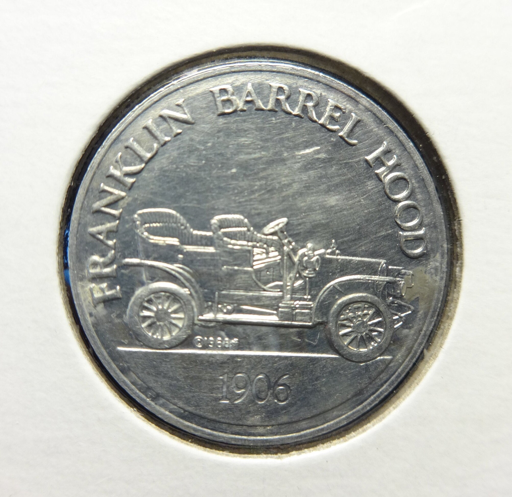 Sunoco Antique Car coin Series 1 1906 Franklin Barrel Hood | Etsy