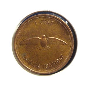 Canada 1 Cent 1867 - 1967 - Rock Dove -