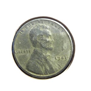 USA  1943   1 Cent Steel -  Lincoln Wheat -
