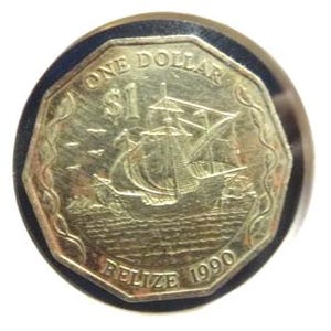 Belize 1990  1 Dollar
