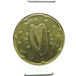 Ireland 2008  20 Cents Euro * Celtic Harp *