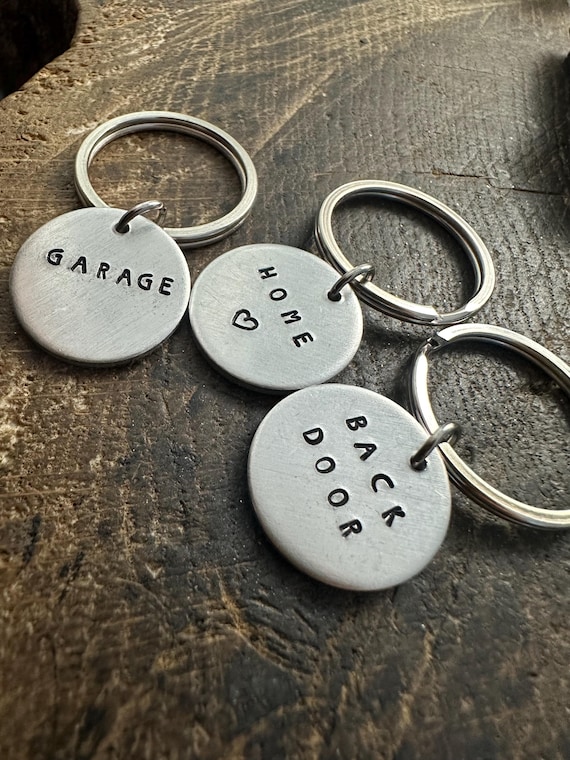 Custom Keychains Garage Keyring Personalised Shed, Garage, Bike Or