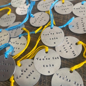 Handmade Personalised Custom Good Luck Token Charm Exams Teacher Student School GCSE Marathon You’ve Got This Inspire Gift Keepsake Manifest
