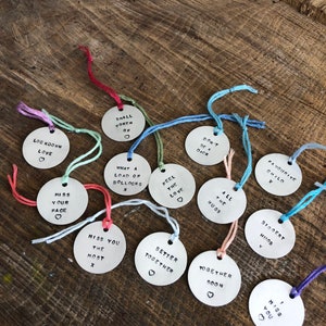 Handgestempeld liefdeskaart cadeau Kersttoken Gepersonaliseerde aandenken Leuk jubileum Verjaardag Valentijnsdag Ondersteuning Pocket Love HUG x