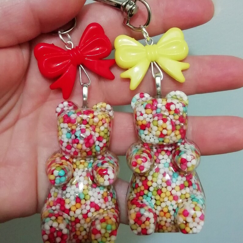 Gift Chewy Bear Keychain Free Bag Accessories Candy Gummy Bear Bagcharm