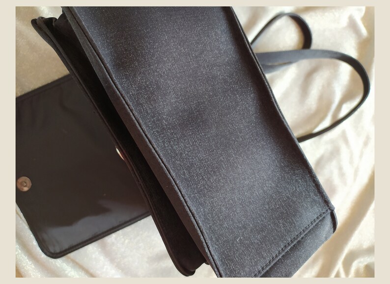 90s Black Square Shoulder Bag