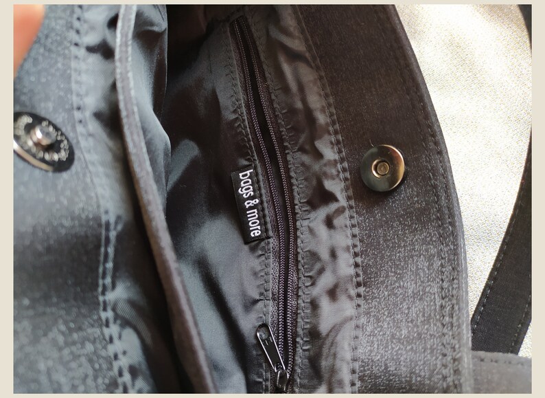 90s Black Square Shoulder Bag