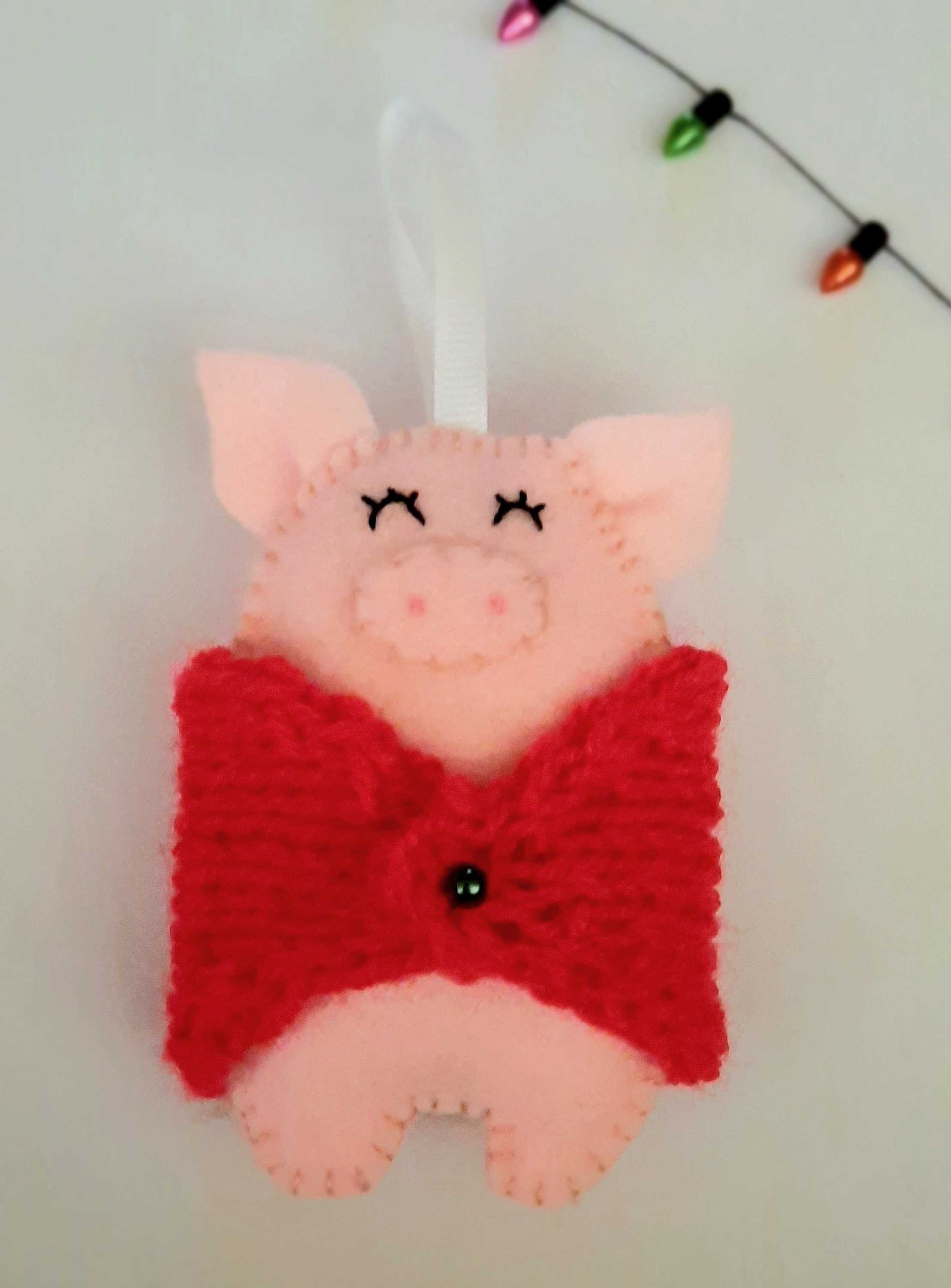 Handmade Felt Pigs In Blankets Christmas Hanging Tree Etsy