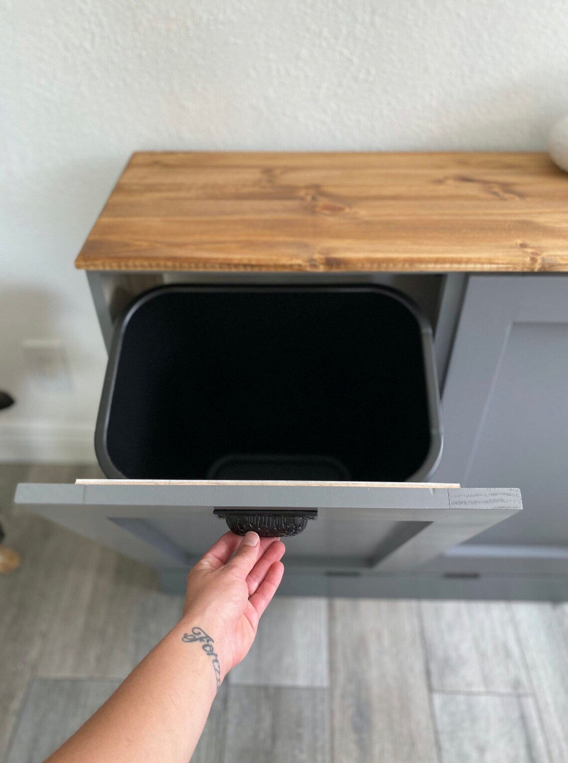 Trash Can Tilt Out Double Trash Can Tilt Out Trash Etsy