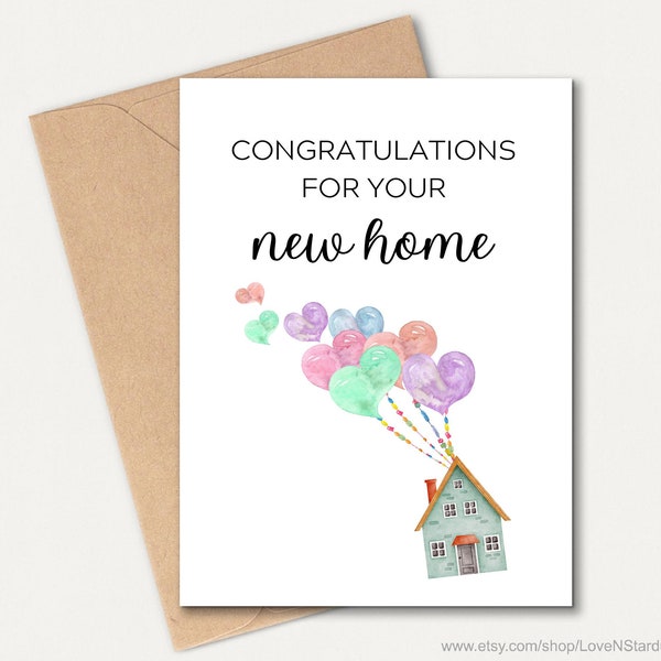 Printable Card New House - Etsy