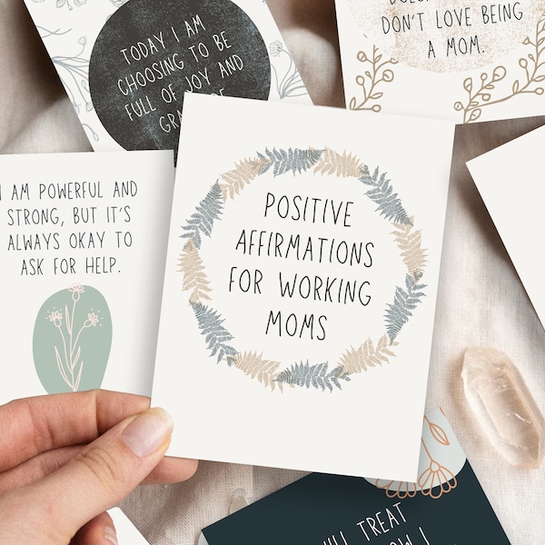 Working mom Affirmation cards, mantras for working busy mom, woman affirmation cards, spiritual rituals for women, motherhood affirmations