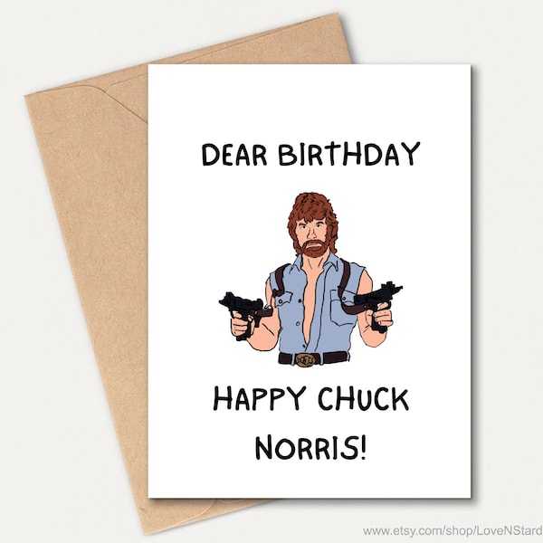 Chuck Birthday card, Printable Funny hilarious bday card for friend, funny meme greeting card, Birthday gift, funny card, downloadable