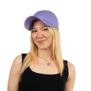 Lilac Mercerized Cotton Visor, Hatsquare Women Summer Hat, Sports Visor, Wide Brim Hat, Beach Hat, Sun Hat, Boho Hat, Gardening Hat
