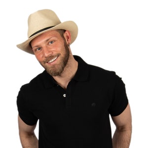 Beige Summer Cowboy Cowgirl Hat,  Boho Cowboy Hat , Fedora Hats, Western Style Hat, Man Summer Hat, Women Summer Hat, Sun Hat, Beach Hat