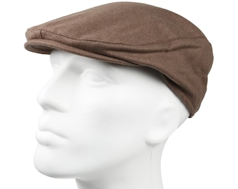 Brown 100% Wool One Size Flat Cap, Peaky Blinders Hat, Hatsquare Baker Boy Hat, Men Winter Cap, Irish flat cap, Newsboy Cap, Men Scarf Set