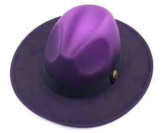 WOMEN FASHION Accessories Hat and cap Purple NoName Purple wide-brimmed borsalino discount 87% Purple Single 