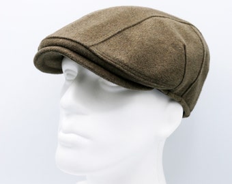 Milky Brown Wool Flat Cap, Peaky Blinders Hat, Baker Boy Hat, Irish flat cap, Gatsby Hat, Hatsquare Newsboy Cap, Men Scarf Set, Man Hat