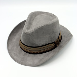 Sombrero clásico de vaquero occidental para hombre, sombrero de fieltro de  ala ancha, sombrero de vaquera con hebilla de cinturón, sombrero de Panamá