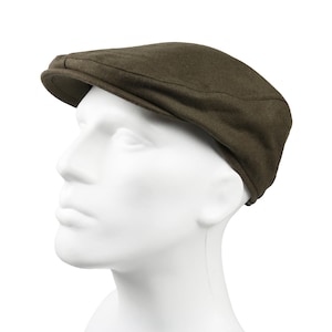 Green Wool One Size Flat Cap, Peaky Blinders Hat, Hatsquare Baker Boy Hat, Men Winter Cap, Irish flat cap, Wool Newsboy Cap, Men Scarf Set