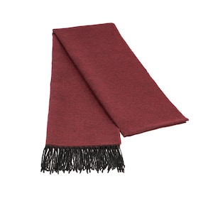 Burgundy Wool Men Scarf, Suit Scarf, Scarves for Men, Hatsquare Winter Scarf, Wool Fabric Scarf,  Christmas Gift, Groomsmen Gift
