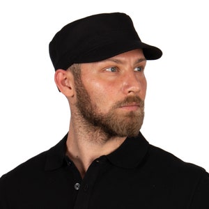 Summer Cotton Military Cap, Light Army Style Hat, Hatsquare Castro Cap, Men Cadet Cap, Hunting Ranger Strapback Cap, Spring Adjustable Hat,