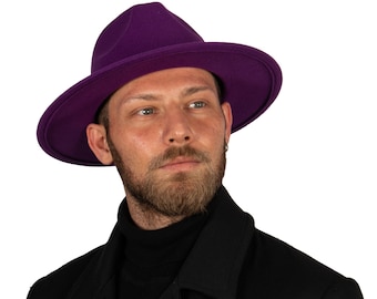 1940s Gumshoe Fedora | Vintage 40s Jet Black Fur Felt Hat  display picture 1