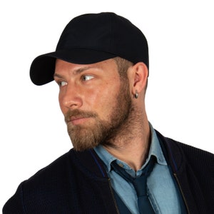 Cappello da baseball ultraleggero resistente all&#39;acqua blu scuro, berretto da baseball da uomo, cappello antipioggia da uomo, berretto in tessuto regolabile, berretto sportivo da papà, regalo di Natale,